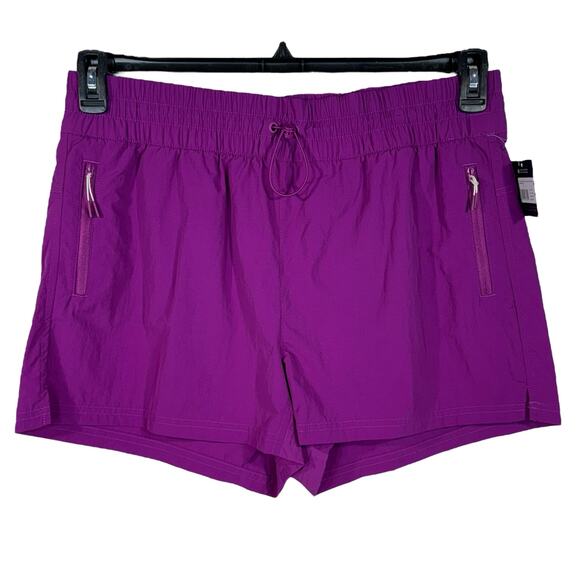 Eddie Bauer X-Large Mountain Crinkle Shorts Wicking Quick-Dry Pull-On UPF 50 New - Picture 1 of 9